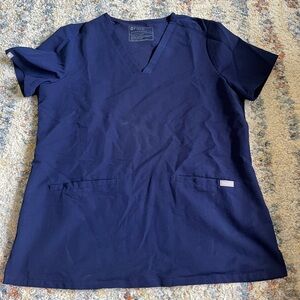 Figs Casma scrub top - navy, medium